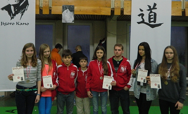 Medale zawodników ASW JUDO JASŁO na Turnieju w Krakowie