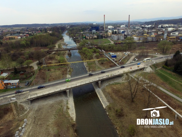 DJI_0118_news Remont mostu nad Wisłoką w Jaśle (fot. dronjaslo.pl)
