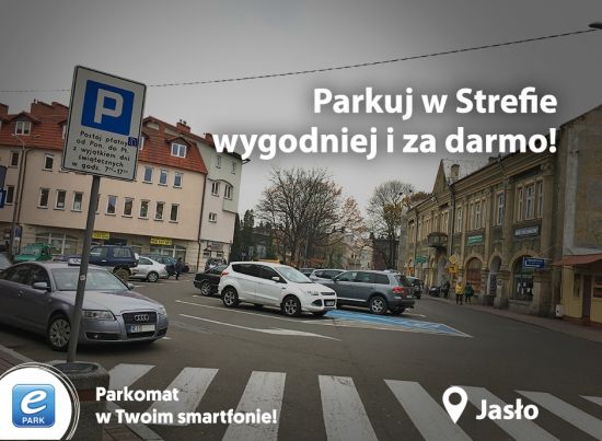 Weź udział w Promocji ePARK i parkuj w Płatnej Strefie za free aż do końca grudnia. Kierowcy w Jaśle parkują wygodniej i za darmo! Weź udział w Promocji ePARK i parkuj w Płatnej Strefie za free aż do końca grudnia. Kierowcy w Jaśle parkują wygodniej i za darmo!